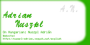 adrian nuszpl business card