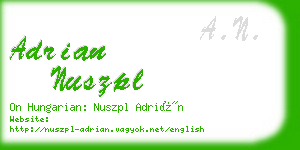 adrian nuszpl business card